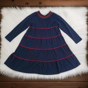 Hanna Andersson Tiered Swing Dress Size 120 (US 6-7)